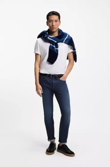 Delaware slim-fit jeans in blue stretch denim