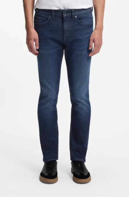 Delaware slim-fit jeans in blue stretch denim