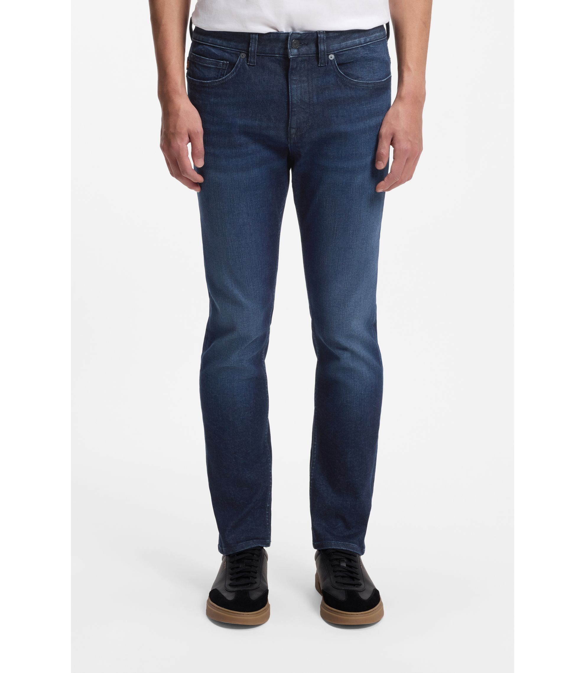 Delaware Slim-Fit Jeans aus blauem Stretch-Denim