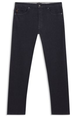 Delaware slim-fit jeans in dark-blue soft-motion denim, Dark Blue