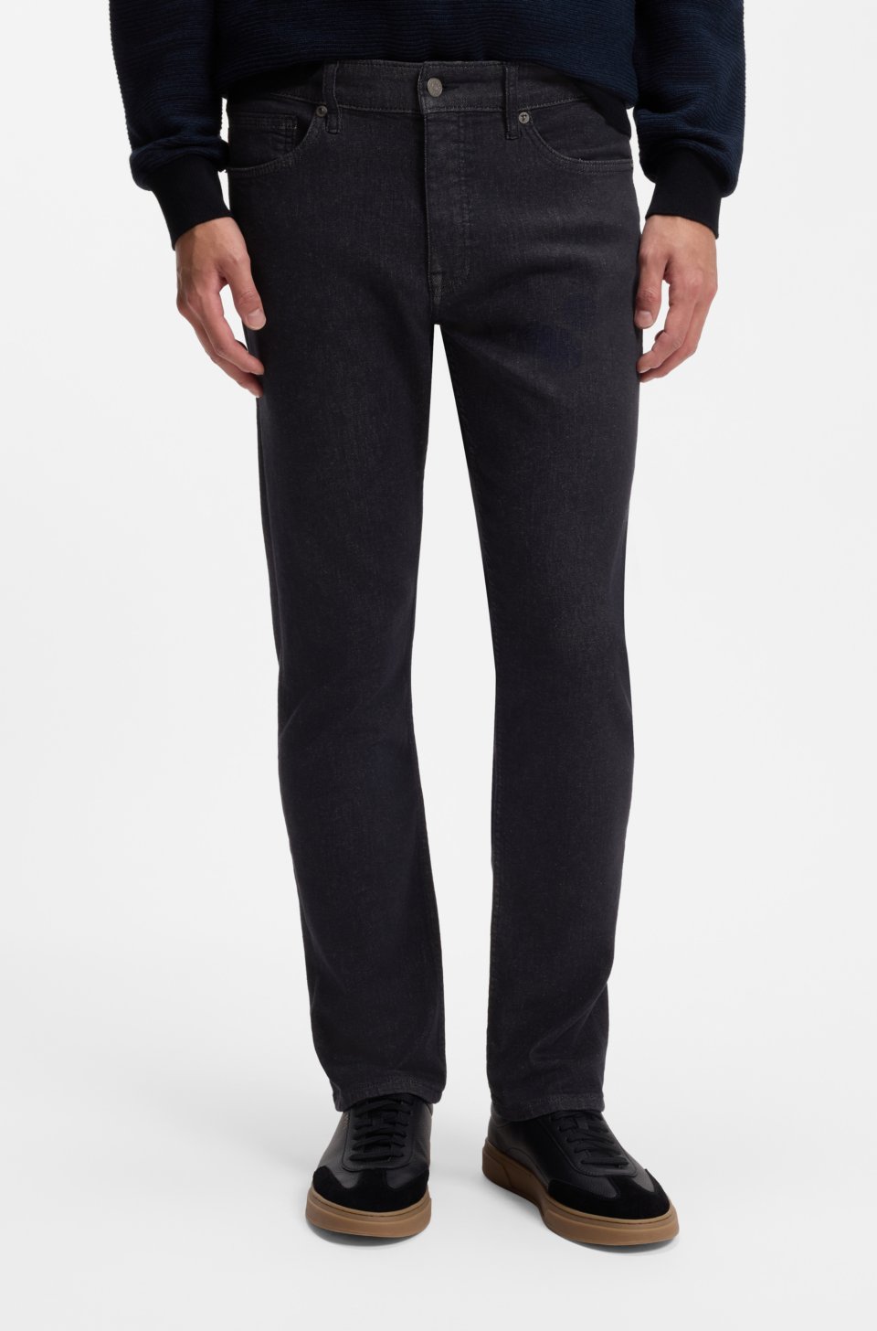 Delaware slim-fit jeans in dark-blue soft-motion denim