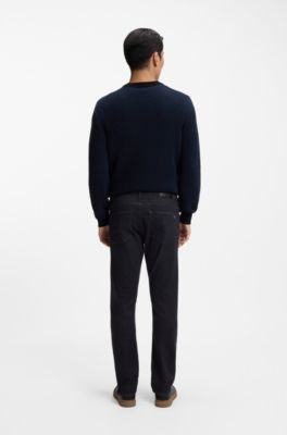 Delaware slim-fit jeans in dark-blue soft-motion denim, Dark Blue
