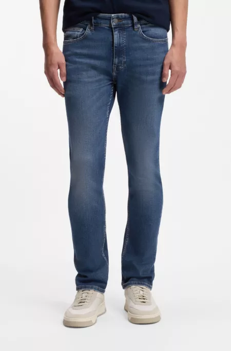 Delaware slim-fit jeans in blue super-stretch denim