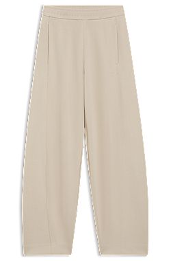 Balloon-fit tracksuit bottoms with logo embroidery