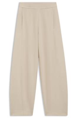 Balloon-fit tracksuit bottoms with logo embroidery 1
