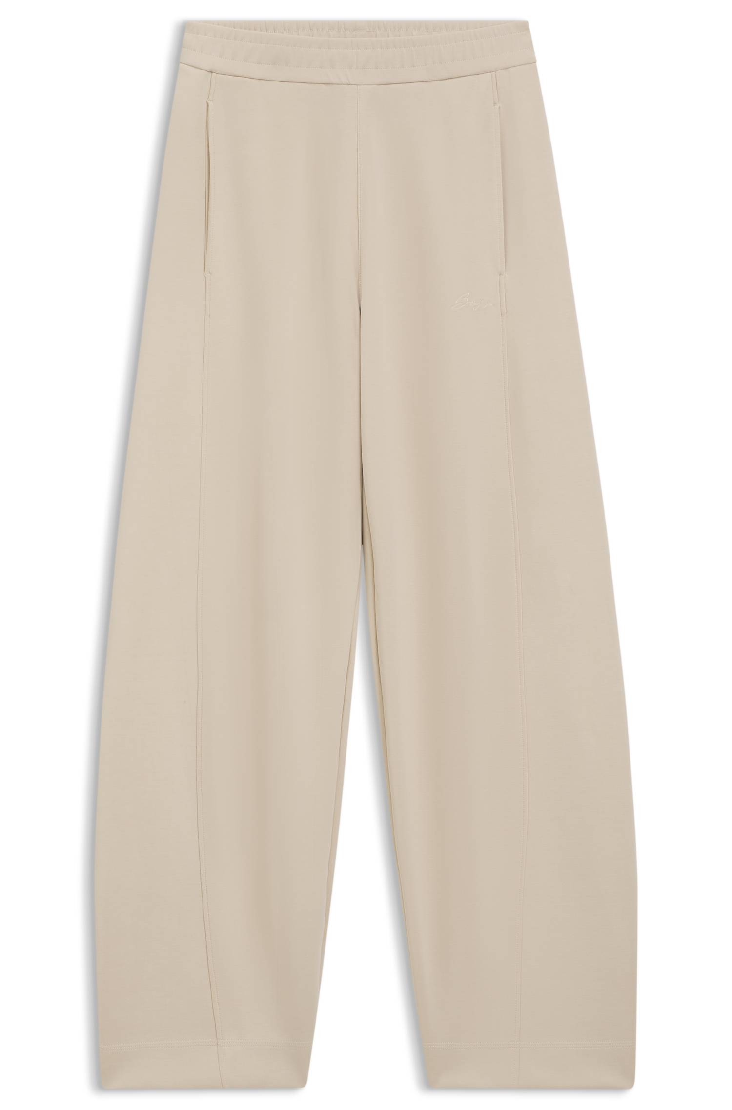 Boss Balloon-fit tracksuit bottoms with logo embroidery byxor dam – bild 4