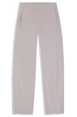 Balloon-fit tracksuit bottoms with logo embroidery