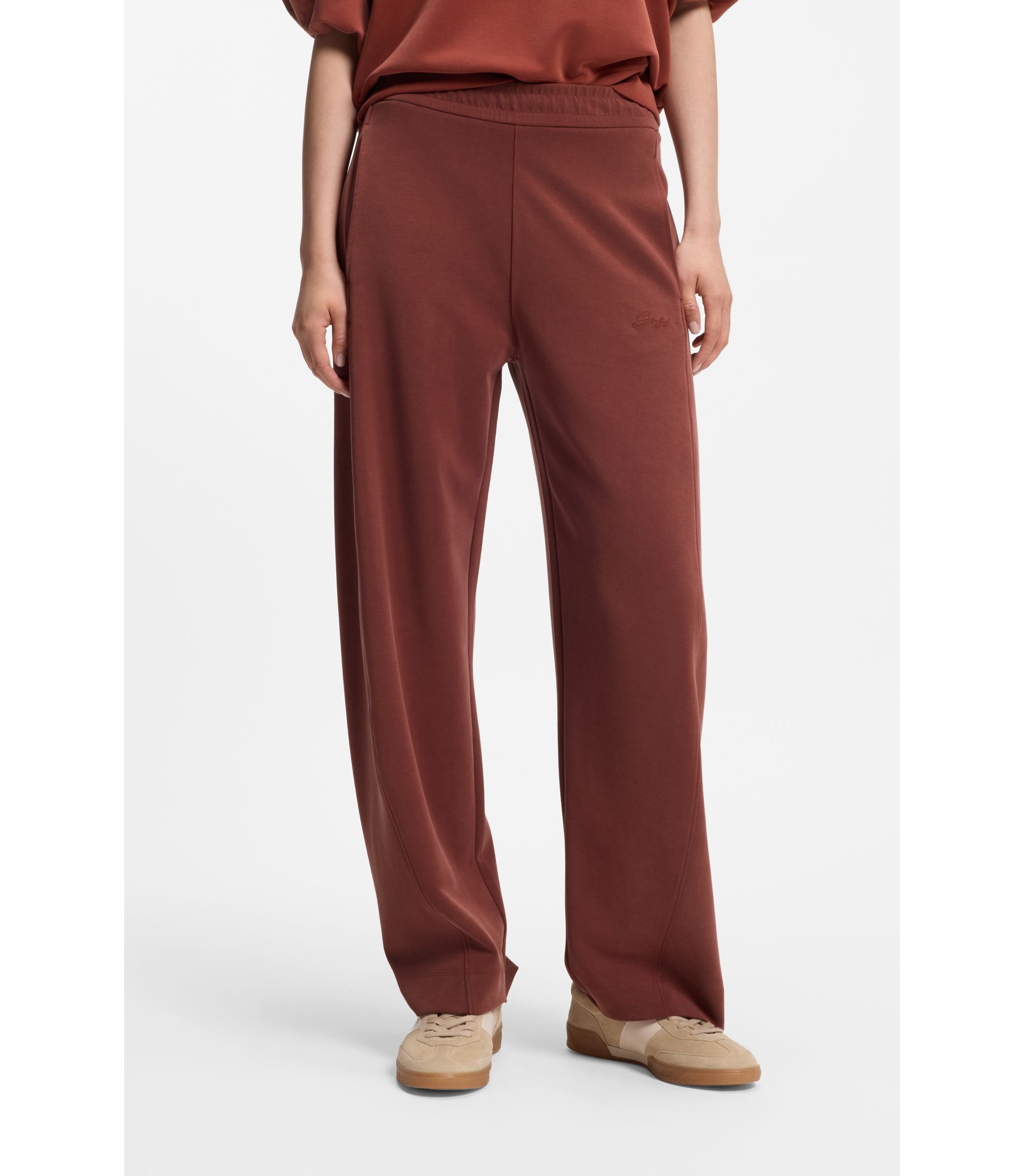 Balloon-Fit Jogginghose mit Logo-Stickerei