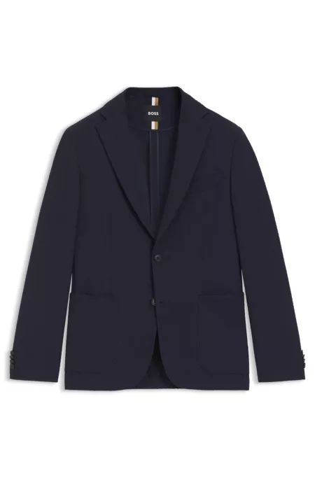 Slim-fit suit jacket in a stretch-cotton blend