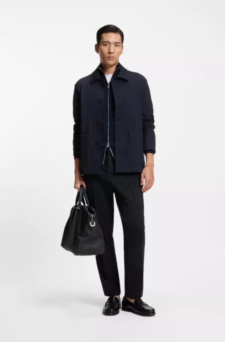 Tapered-fit trousers in performance-stretch fabric