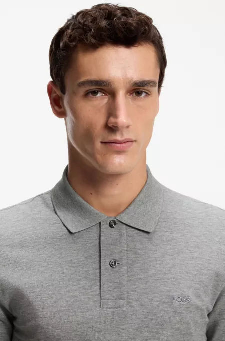 Pallas polo shirt in cotton piqué with embroidered logo