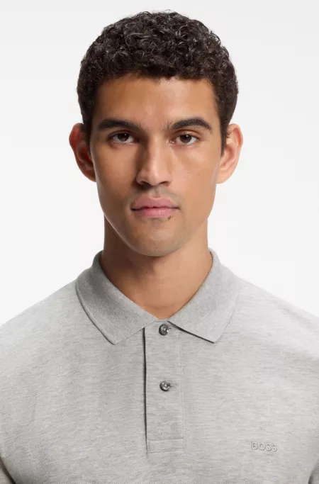 Pallas polo shirt in cotton piqué with embroidered logo