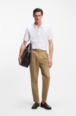 Pallas polo shirt in cotton piqu&eacute; with embroidered logo, White