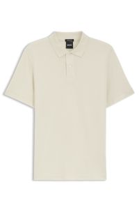 Pallas polo shirt in cotton piqué with embroidered logo, White