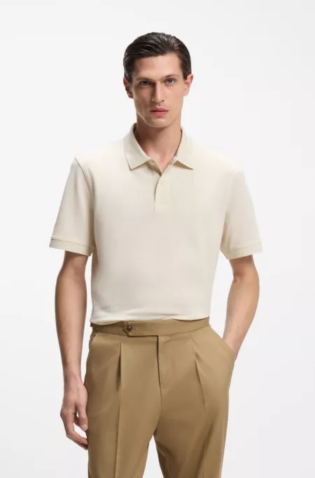 Pallas polo shirt in cotton piqué with embroidered logo