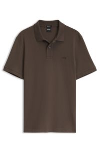 Pallas cotton polo shirt, Dark Brown