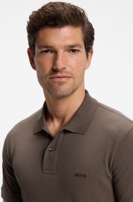 Pallas cotton polo shirt, Dark Brown