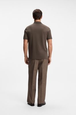 Pallas cotton polo shirt, Dark Brown