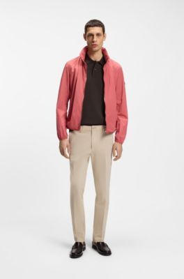 Pallas polo shirt in cotton piqu&eacute; with embroidered logo, Dark Brown