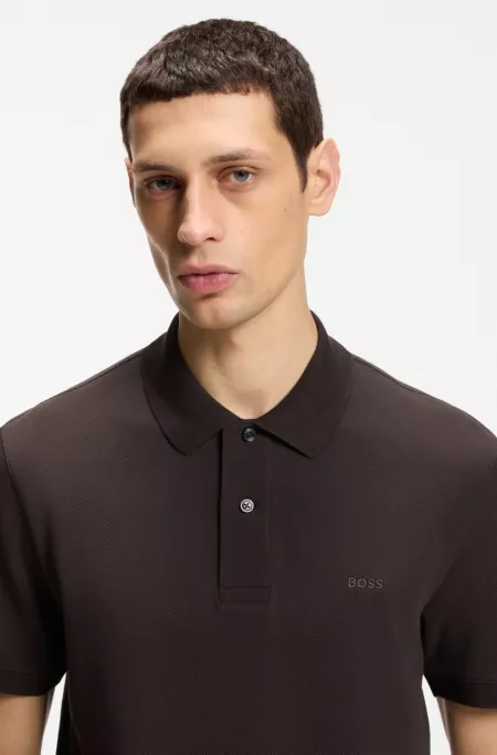 Pallas polo shirt in cotton piqué with embroidered logo