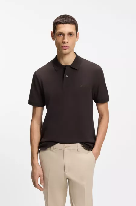 Pallas polo shirt in cotton piqué with embroidered logo