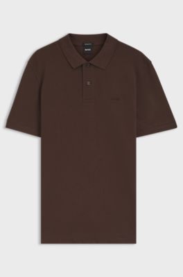 Pallas cotton polo shirt, Dark Brown