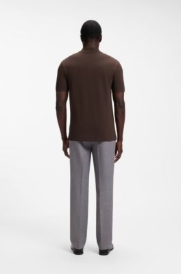 Pallas cotton polo shirt, Dark Brown