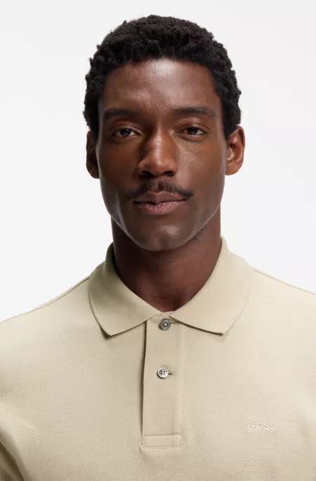 Pallas polo shirt in cotton piqué with embroidered logo