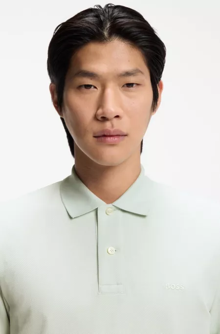 Pallas polo shirt in cotton piqué with embroidered logo