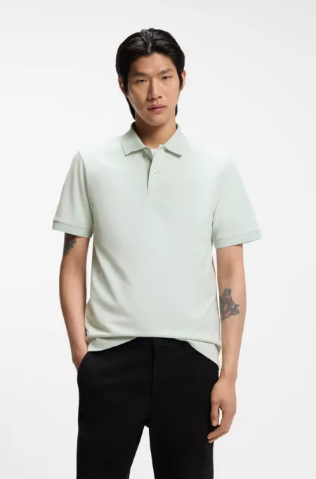 Pallas polo shirt in cotton piqué with embroidered logo