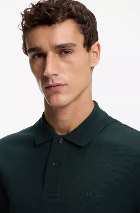 Pallas polo shirt in cotton piqué with embroidered logo