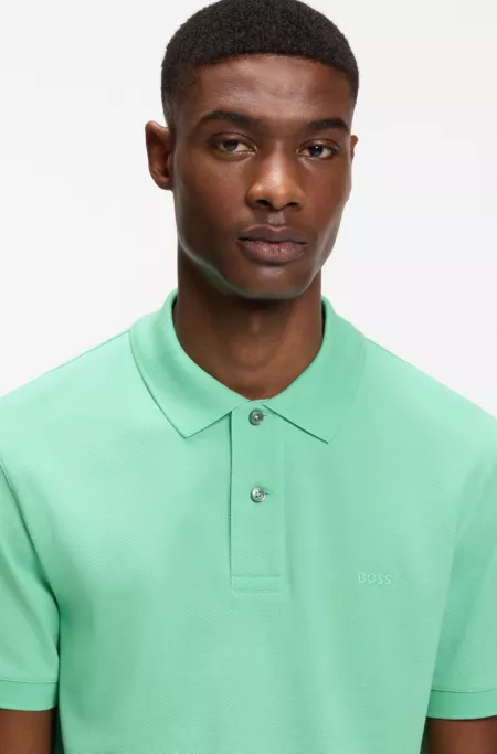 Pallas polo shirt in cotton piqué with embroidered logo