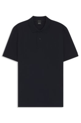 Boss Uomo Blu Scuro Pallas Polo In Cotone