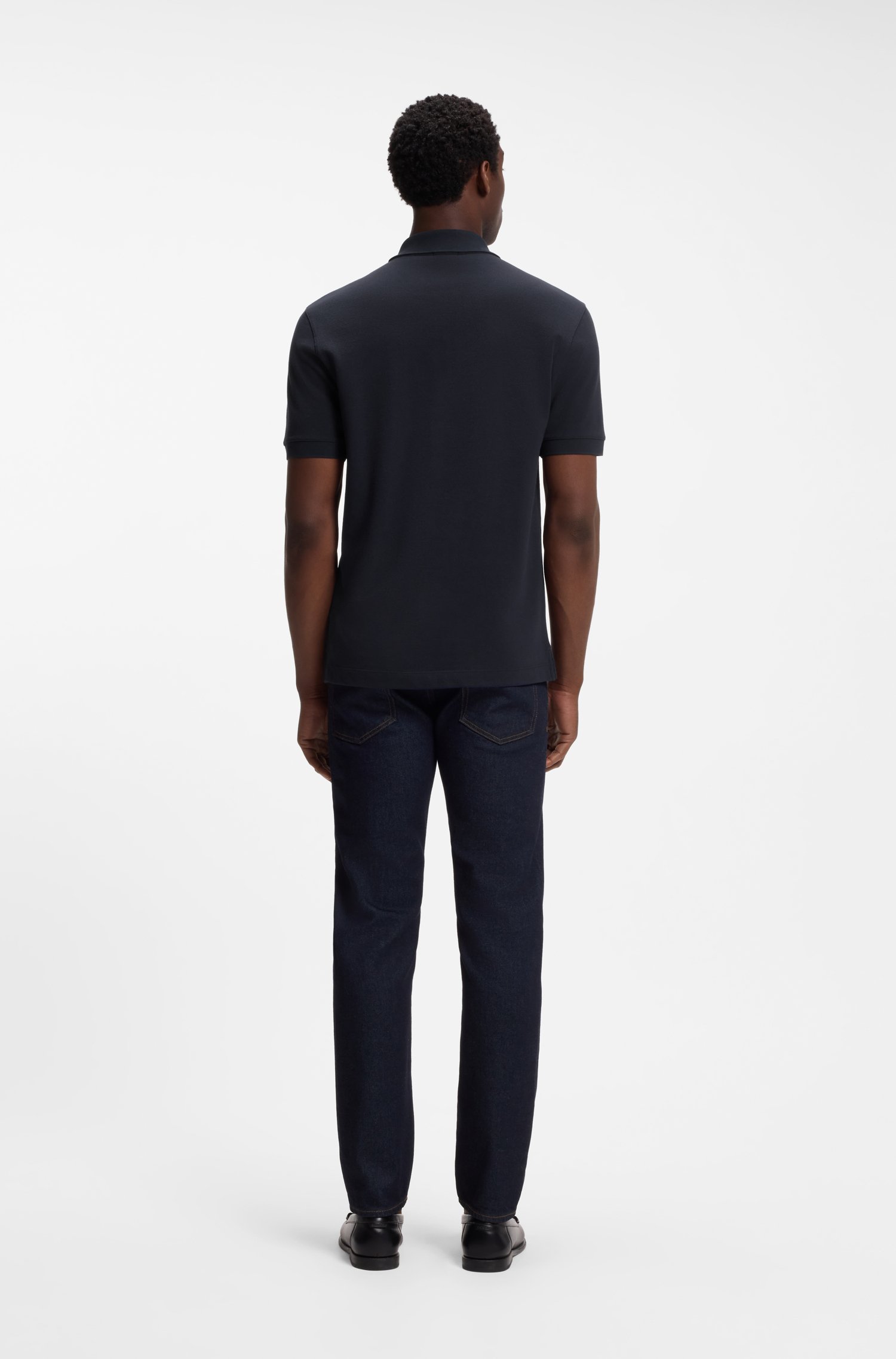 Boss Pallas cotton polo shirt pikéer herr – bild 3