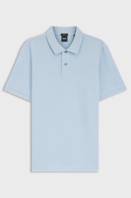 Pallas Poloshirt aus Baumwoll-Piqu&eacute; mit Logo-Stickerei, Hellblau