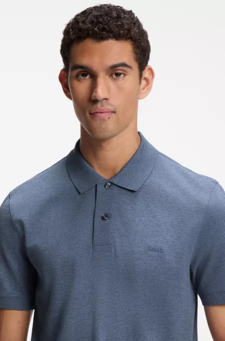 Pallas polo shirt in cotton piqué with embroidered logo