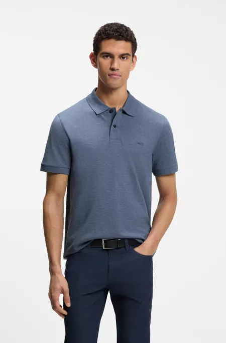 Pallas polo shirt in cotton piqué with embroidered logo