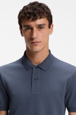 Pallas cotton polo shirt, Dark Blue