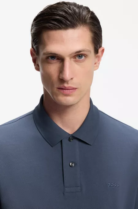 Pallas polo shirt in cotton piqué with embroidered logo