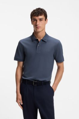 Pallas cotton polo shirt, Dark Blue