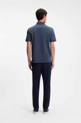 Pallas cotton polo shirt, Dark Blue