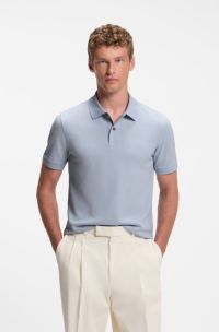 Pallas cotton polo shirt, Light Blue