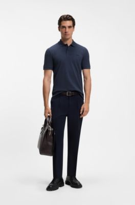 Pallas cotton polo shirt, Dark Blue