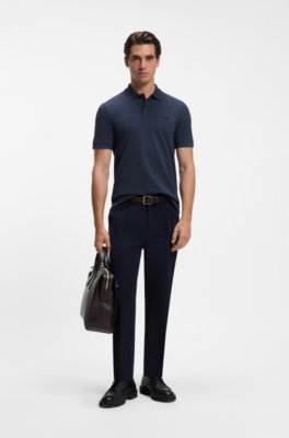 Boss Pallas cotton polo shirt pikéer herr – bild 2