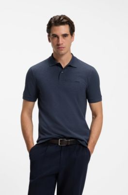 Pallas cotton polo shirt, Dark Blue