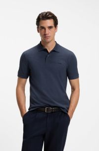 Pallas cotton polo shirt, Dark Blue