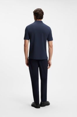 Pallas cotton polo shirt, Dark Blue