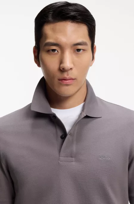 Pallas polo shirt in cotton piqué with embroidered logo