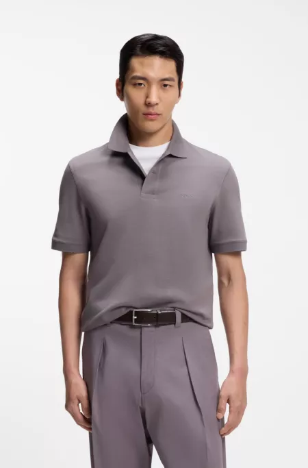 Pallas polo shirt in cotton piqué with embroidered logo