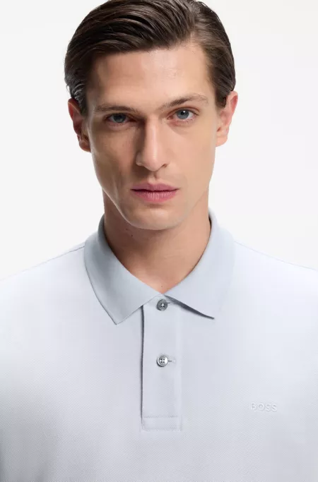 Pallas polo shirt in cotton piqué with embroidered logo